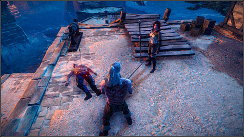 If you confirm the magic properties of the amulet, Newboy will be sent to the siege without any armour - The Dungeons of the La Valettes (step 6) - Main missions - The Witcher 2 Assassins of Kings Guide