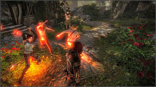 Eventually you will get attacked by three bandits - The Rose of Remembrance - Main missions - The Witcher 2 Assassins of Kings Guide