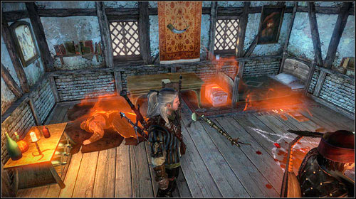 Go out of the tavern and up the stairs to its upper part - the door on the left lead into Shealas room - Where is Triss Merigold? | Act I main missions - Main missions - The Witcher 2 Assassins of Kings Guide