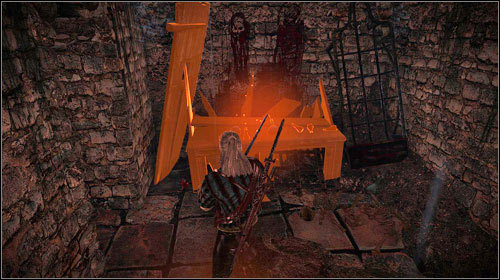 You wont have to look too far, especially that most of the other paths is blocked by fire - In the Claws of Madness (steps 1-7) - Side missions - The Witcher 2 Assassins of Kings Guide