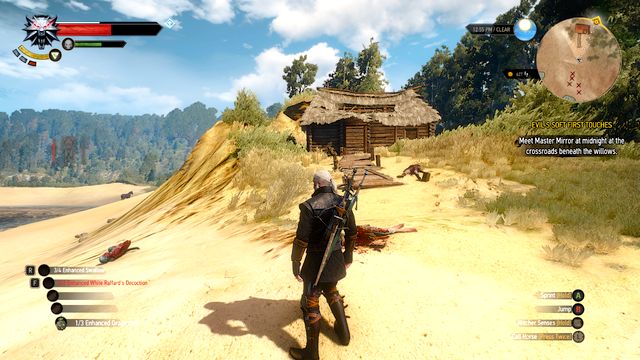 The hut on the beach - The Witcher 3: The Sword, Famine and Perfidy - The Witcher 3: Treasure hunts - The Witcher 3 Wild Hunt Guide