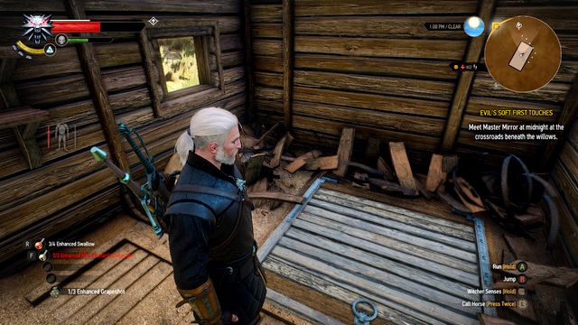 After destroying the barrels you will notice the hatch in the floor - The Witcher 3: The Sword, Famine and Perfidy - The Witcher 3: Treasure hunts - The Witcher 3 Wild Hunt Guide