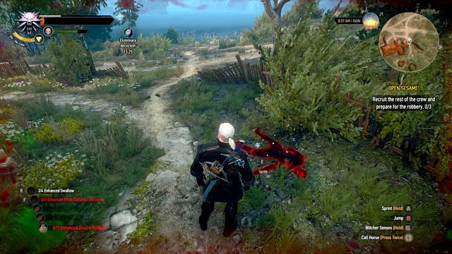 East from Brunwich village (M1,13) theres an old chapel, you will find a body at its walls - The Witcher 3: The Cursed Chapel - The Witcher 3: Treasure hunts - The Witcher 3 Wild Hunt Guide