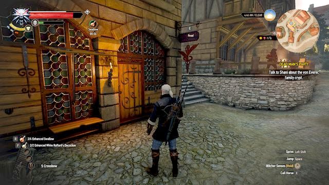Entrance to Shanis house - The Witcher 3: Dead Mans Party - The Witcher 3: Main quests - The Witcher 3 Wild Hunt Guide