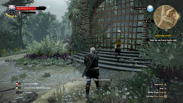 Meet with Shani in front of the crypt - The Witcher 3: Dead Mans Party - The Witcher 3: Main quests - The Witcher 3 Wild Hunt Guide