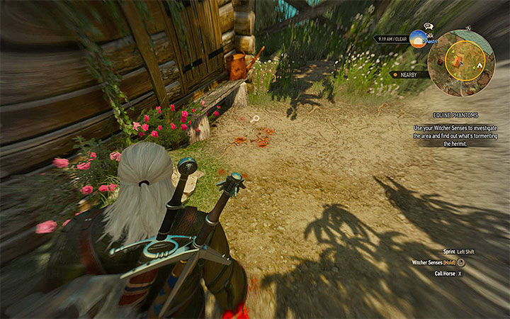 The moths at the window are one of the things you have to examine. - Equine Phantoms - Side quests - The Witcher 3: Blood and Wine Game Guide