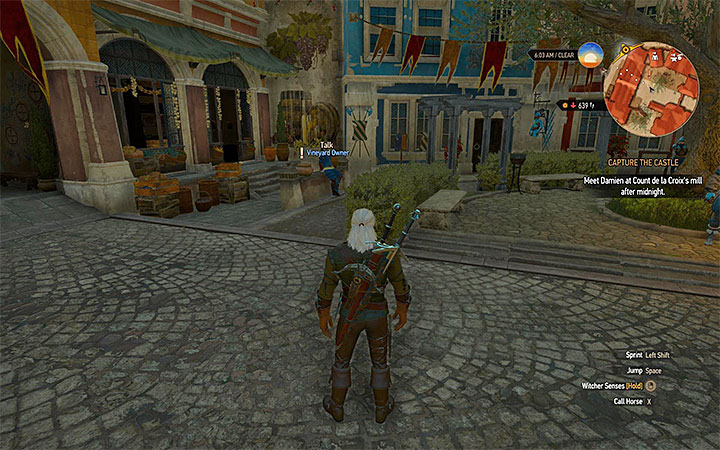The meeting place with vineyard owner - Paperchase - Side quests - The Witcher 3: Blood and Wine Game Guide