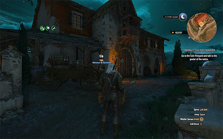 The Tufo Vineyard is located near the Flovive village - Contract: The Tufo Monster - shaelmaar contract - Witcher contracts and Treasure hunts quests - The Witcher 3: Blood and Wine Game Guide