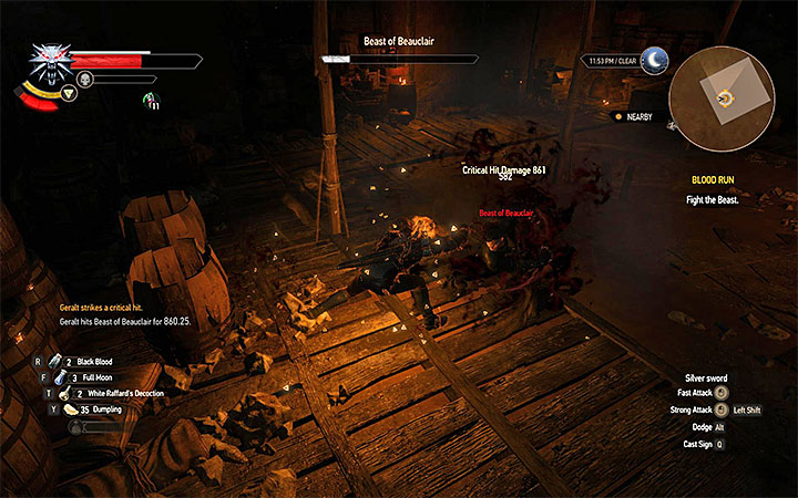 Keep moving and rely on Quen - Blood Run - Main quests - The Witcher 3: Blood and Wine Game Guide