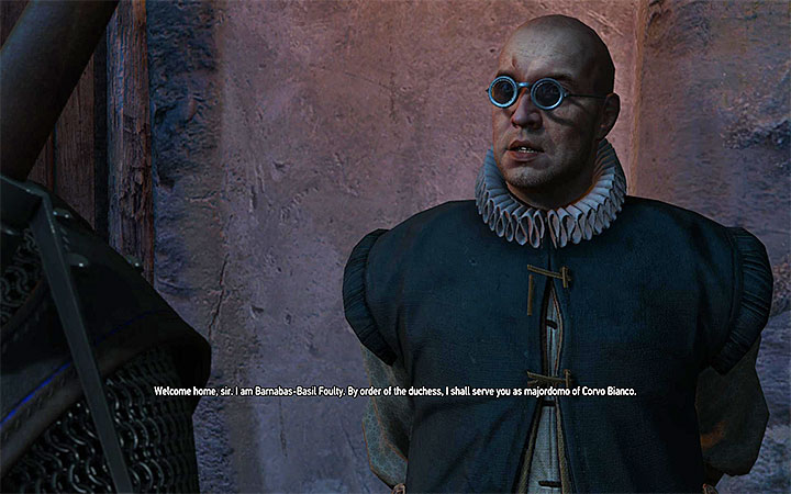 Meet with the majordomo - Corvo Bianco - Geralts mansions expansion quest - Side quests - The Witcher 3: Blood and Wine Game Guide