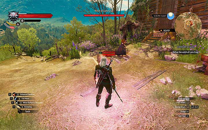 Only engage the witch, and avoid the panther - A Knights Tales - quest of a girl turned into a tree - Side quests - The Witcher 3: Blood and Wine Game Guide