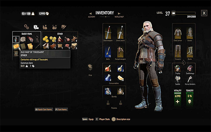 Find the map in Geralts inventory - Turn and Face the Strange - quest which unlocks mutations - Side quests - The Witcher 3: Blood and Wine Game Guide