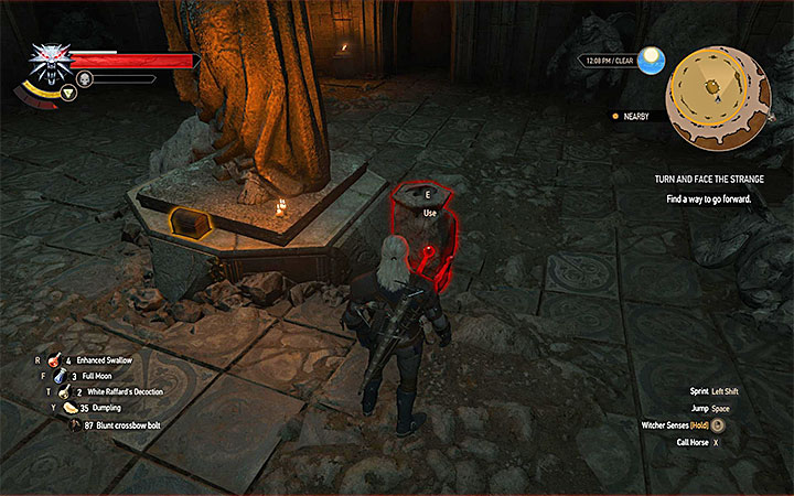 Soon after you enter the new room one of the Gargoyles will activate - Turn and Face the Strange - quest which unlocks mutations - Side quests - The Witcher 3: Blood and Wine Game Guide