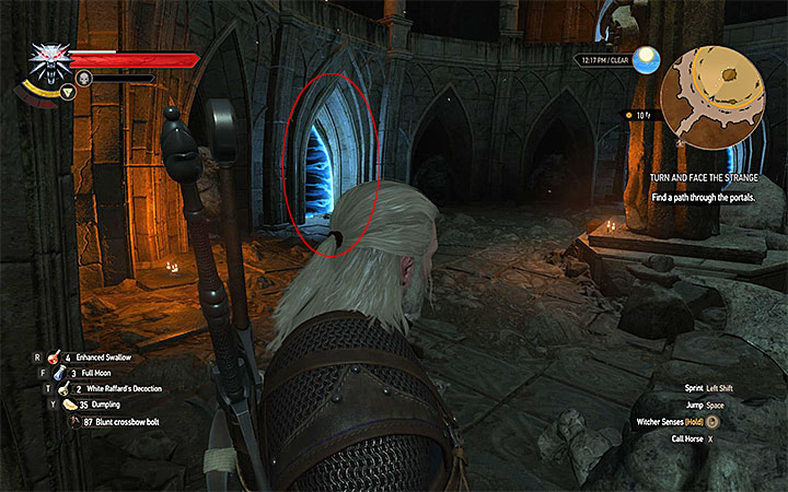 Now you must solve another riddle by the selecting correct portals - Turn and Face the Strange - quest which unlocks mutations - Side quests - The Witcher 3: Blood and Wine Game Guide