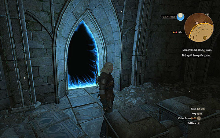 Start walking through another balcony after the portal transports Geralt to a new place - Turn and Face the Strange - quest which unlocks mutations - Side quests - The Witcher 3: Blood and Wine Game Guide
