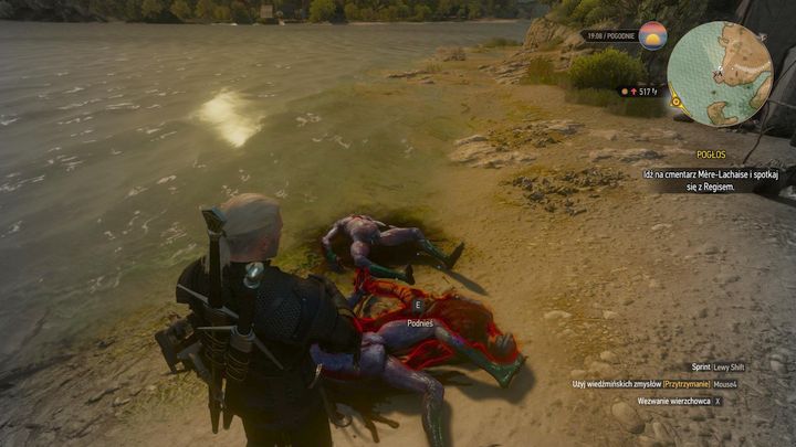 On the corpse, there is a letter and a key. - Locations and descriptions of all treasure hunts - Witcher contracts and Treasure hunts quests - The Witcher 3: Blood and Wine Game Guide