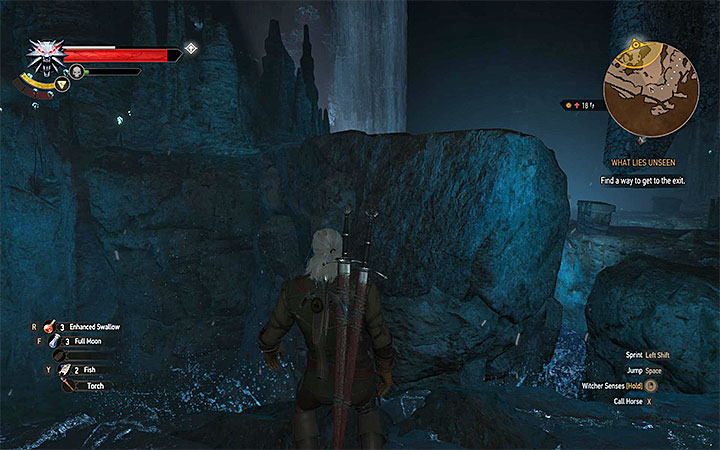 Remain close to the place where you found the gift - What Lies Unseen - meeting with the Unseen Elder quest - Main quests - The Witcher 3: Blood and Wine Game Guide