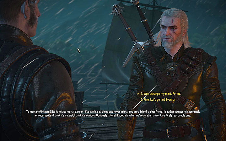 Go to the marked tree, interact with it and confirm that you want to meet with Regis - Blood Simple - quest about helping Orianna - Main quests - The Witcher 3: Blood and Wine Game Guide