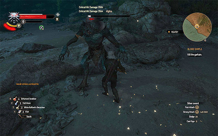 Attack the boss after each unsuccessful jump - Main quests bosses in The Witcher 3: Blood and Wine - All Boss Fights - The Witcher 3: Blood and Wine Game Guide