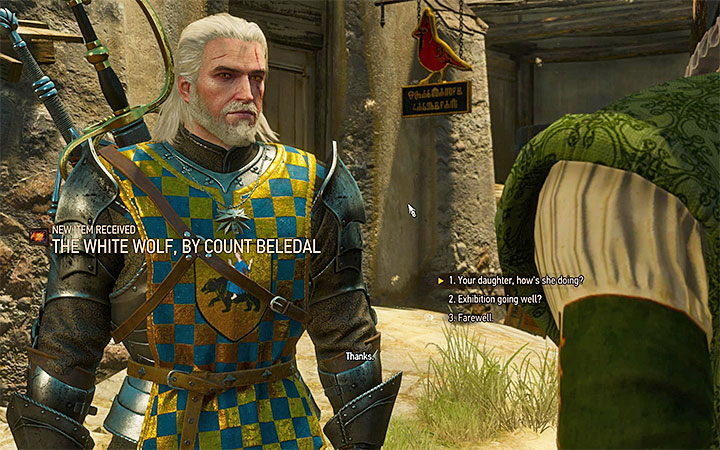 The two key moments are freeing the panthers and mentioning Beledals daughter, while talking to the count - There Can Be Only One - Five Trials of Virtue - Side quests - The Witcher 3: Blood and Wine Game Guide