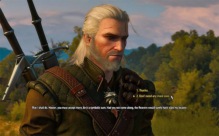 Dont take the additional gold from the count - There Can Be Only One - Five Trials of Virtue - Side quests - The Witcher 3: Blood and Wine Game Guide