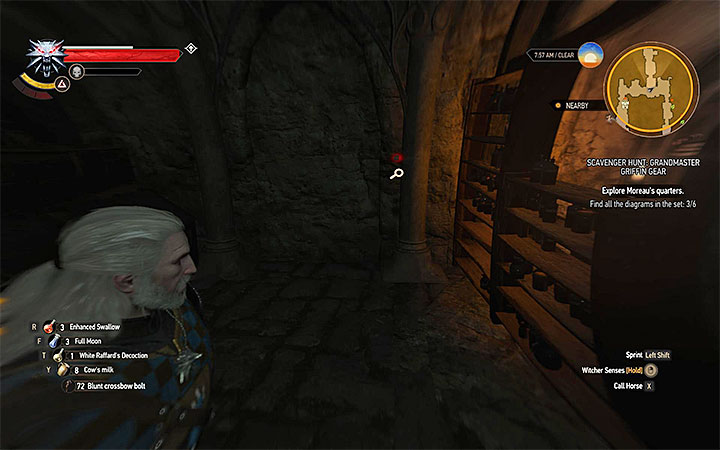 Start exploring the narrow corridors - Scavenger Hunt: Grandmaster Griffin Gear - diagrams and item statistics - Grandmaster Witcher Gear - quests, diagrams and item statistics - The Witcher 3: Blood and Wine Game Guide