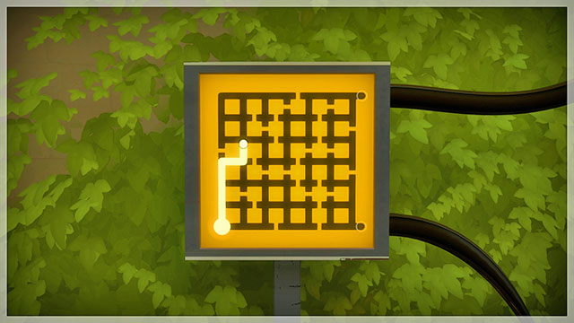 After you unlock the panel by the entrance, and disable the barrier, return to the panel with two cables - Collectibles | The fort in The Witness - The fort - The Witness Game Guide & Walkthrough