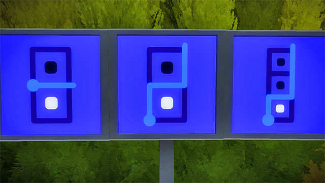Panels by the tree, the first three - Puzzle solutions | The fort surroundings in The Witness - The fort surroundings - The Witness Game Guide & Walkthrough