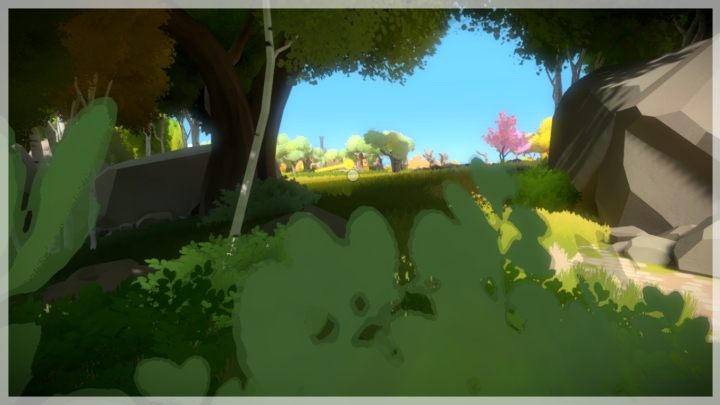 There is one environmental riddle here (1/30 - The fort/The fort surroundings/The Town/Challenge/The mill) - Collectibles | The fort surroundings in The Witness - The fort surroundings - The Witness Game Guide & Walkthrough