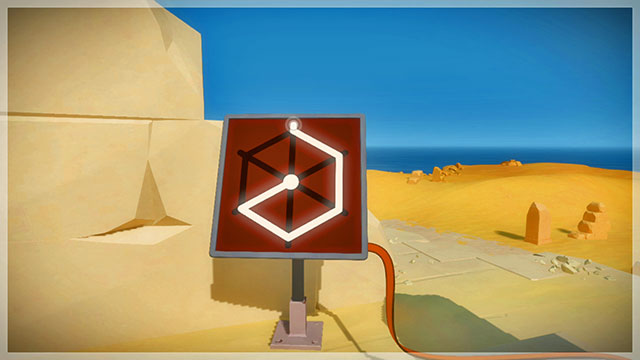 The surface, the first panel - Puzzle solutions | Temple of the Sun in The Witness - Temple of the Sun - The Witness Game Guide & Walkthrough