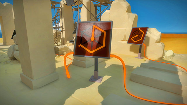 The surface, the second panel - Puzzle solutions | Temple of the Sun in The Witness - Temple of the Sun - The Witness Game Guide & Walkthrough