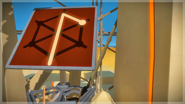 The surface, the rotating panel - Puzzle solutions | Temple of the Sun in The Witness - Temple of the Sun - The Witness Game Guide & Walkthrough