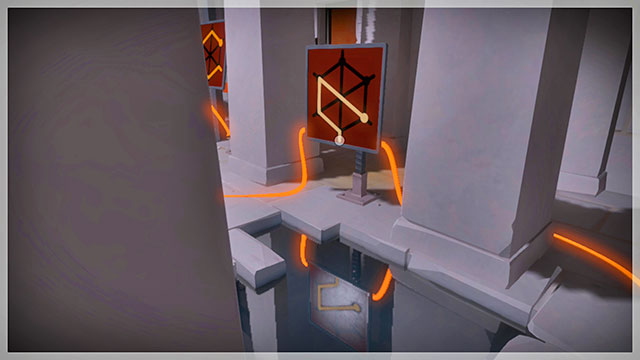 The second floor of the underground, the third panel - Puzzle solutions | Temple of the Sun in The Witness - Temple of the Sun - The Witness Game Guide & Walkthrough