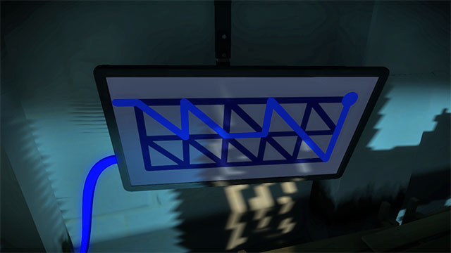 The third floor of the underground, the sixth panel - the wide one - Puzzle solutions | Temple of the Sun in The Witness - Temple of the Sun - The Witness Game Guide & Walkthrough