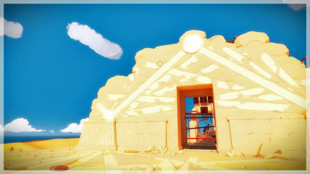 Solving both of the puzzles will require you to stand in two different spots - Collectibles | Temple of the Sun in The Witness - Temple of the Sun - The Witness Game Guide & Walkthrough