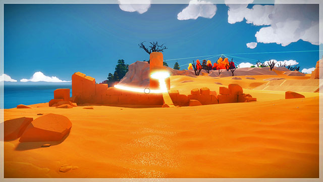 Move to the left and a bit back to solve the second puzzle in this set - Collectibles | Temple of the Sun in The Witness - Temple of the Sun - The Witness Game Guide & Walkthrough