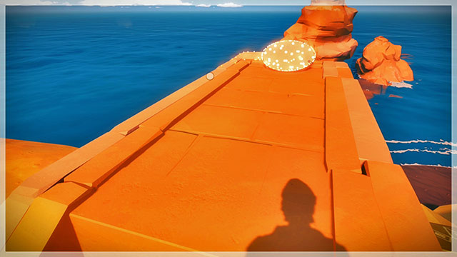 To find another one, climb the stairs on the left - Collectibles | Temple of the Sun in The Witness - Temple of the Sun - The Witness Game Guide & Walkthrough