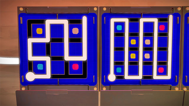 Greenhouse, second set of puzzles, the first two - Puzzle solutions | Greenhouse in The Witness - Greenhouse - The Witness Game Guide & Walkthrough