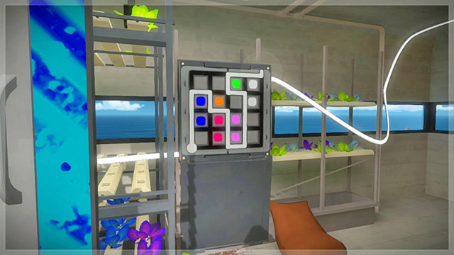 Greenhouse, behind the door, the third puzzle - Puzzle solutions | Greenhouse in The Witness - Greenhouse - The Witness Game Guide & Walkthrough