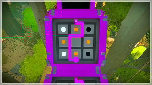 Third bridge, third puzzle - Puzzle solutions - violet | Tree house in The Witness - Tree house - The Witness Game Guide & Walkthrough