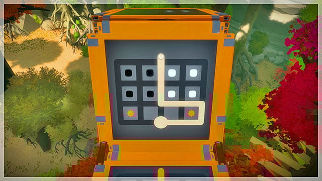 Fourth bridge, second puzzle - Puzzle solutions - orange 1 | Tree house in The Witness - Tree house - The Witness Game Guide & Walkthrough