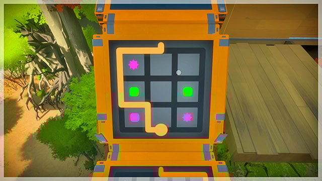 Fourth bridge, tenth puzzle - Puzzle solutions - orange 1 | Tree house in The Witness - Tree house - The Witness Game Guide & Walkthrough