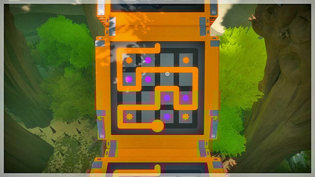 Sixth bridge, sixth puzzle - Puzzle solutions - orange 2 | Tree house in The Witness - Tree house - The Witness Game Guide & Walkthrough
