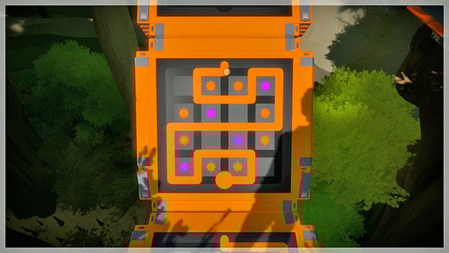 Sixth bridge, eighth puzzle - Puzzle solutions - orange 2 | Tree house in The Witness - Tree house - The Witness Game Guide & Walkthrough