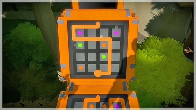 Sixth bridge, ninth puzzle - Puzzle solutions - orange 2 | Tree house in The Witness - Tree house - The Witness Game Guide & Walkthrough