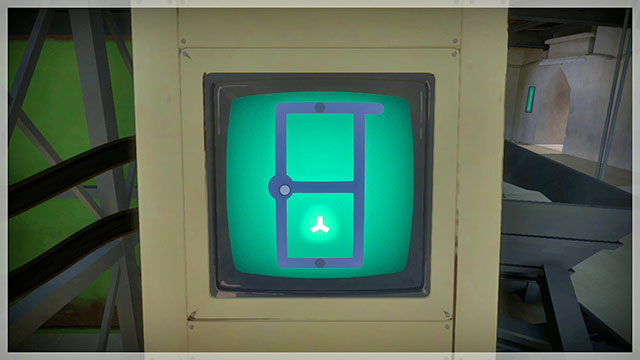 On the left, there is another panel which can raise the platform - Walkthrough | Quarry in The Witness - Quarry - The Witness Game Guide & Walkthrough