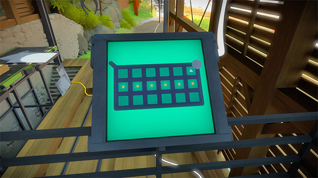 On the left, there is one more puzzle, which is the last one in this building - Walkthrough | Quarry in The Witness - Quarry - The Witness Game Guide & Walkthrough