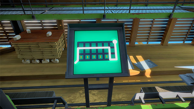 The second building, platform control panel - Puzzle solutions | Quarry in The Witness - Quarry - The Witness Game Guide & Walkthrough