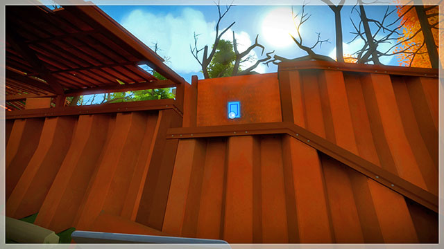 Only a half of the third panel is visible - Walkthrough | Forest in The Witness - Forest - The Witness Game Guide & Walkthrough