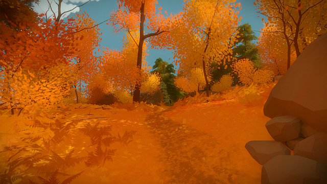 Enter the forest from the orange side - Collectibles | Forest in The Witness - Forest - The Witness Game Guide & Walkthrough